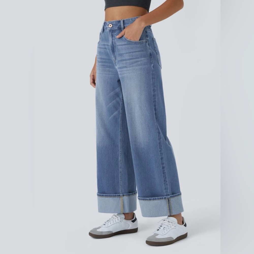HALARA Light Blue Flare Jeans